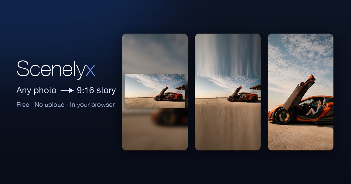 How to make a 9:16 story from any photo