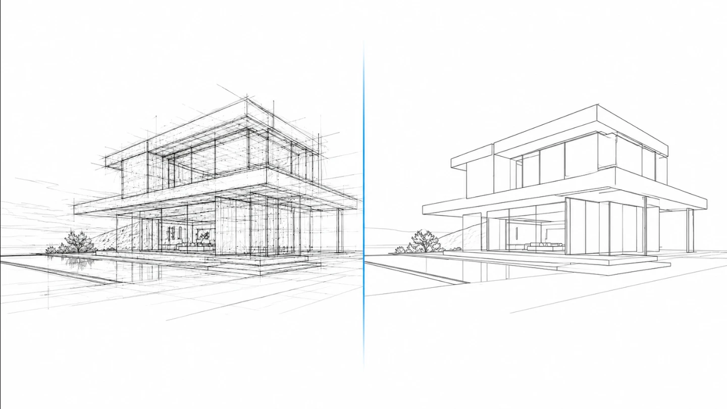 Structural line extraction comparison