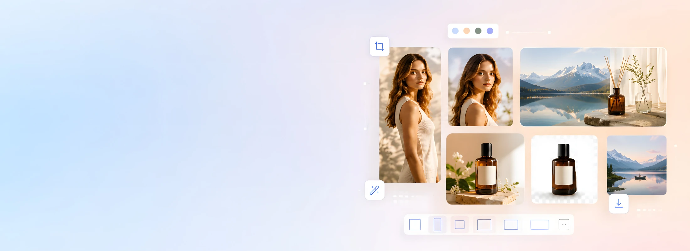 Canvas Studio — place images on a canvas, crop, remove backgrounds, add captions and export at any size, free in your browser