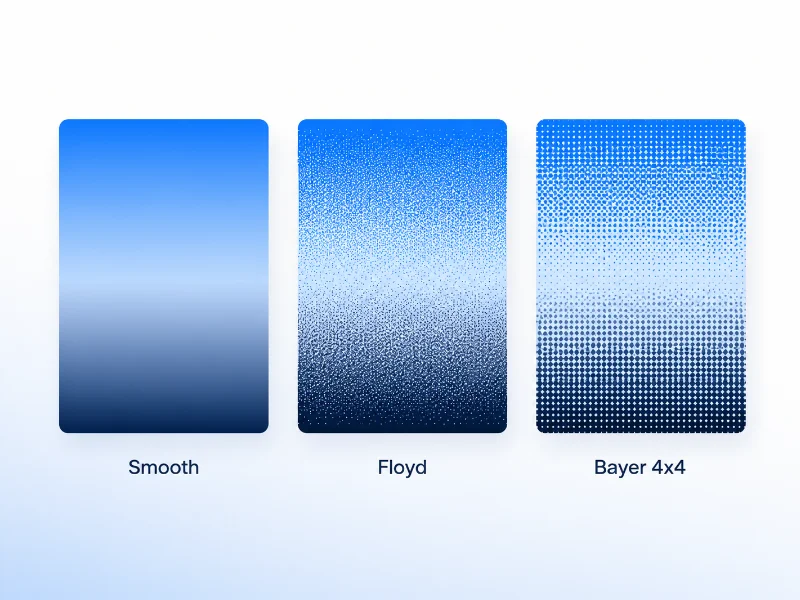 Compare dithering