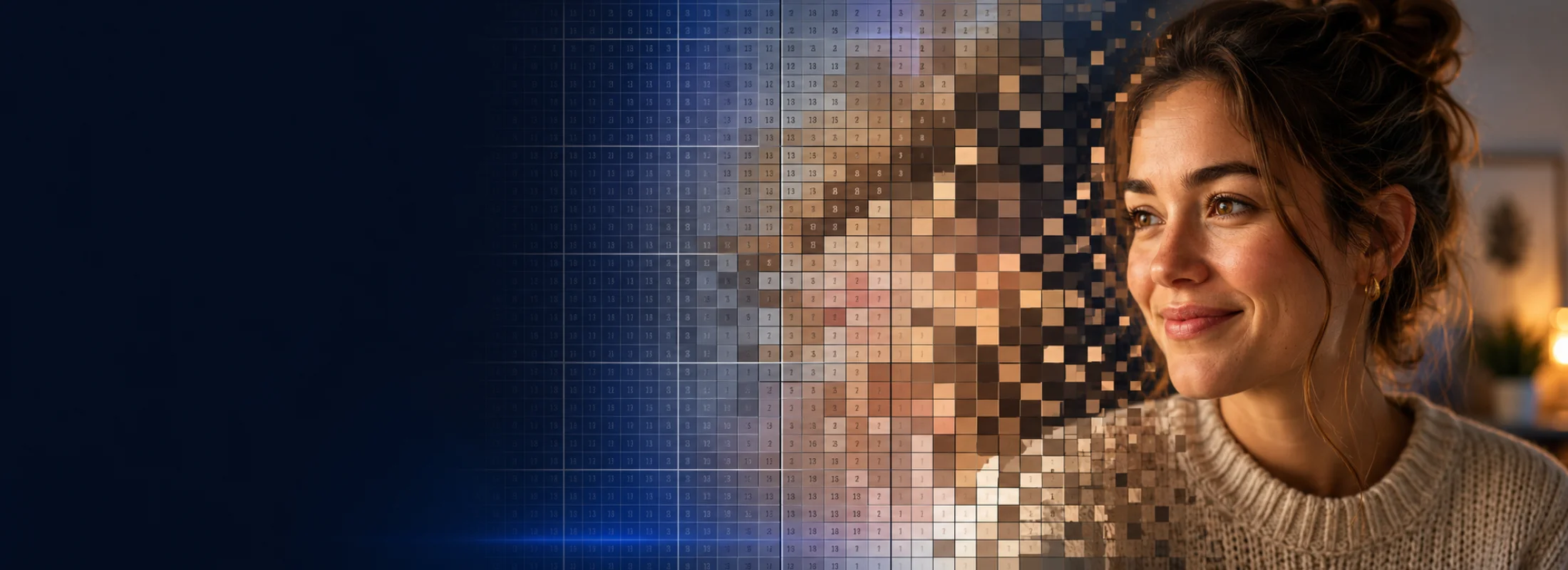 PixelForge — a photo turned into a numbered pixel design chart ready to print