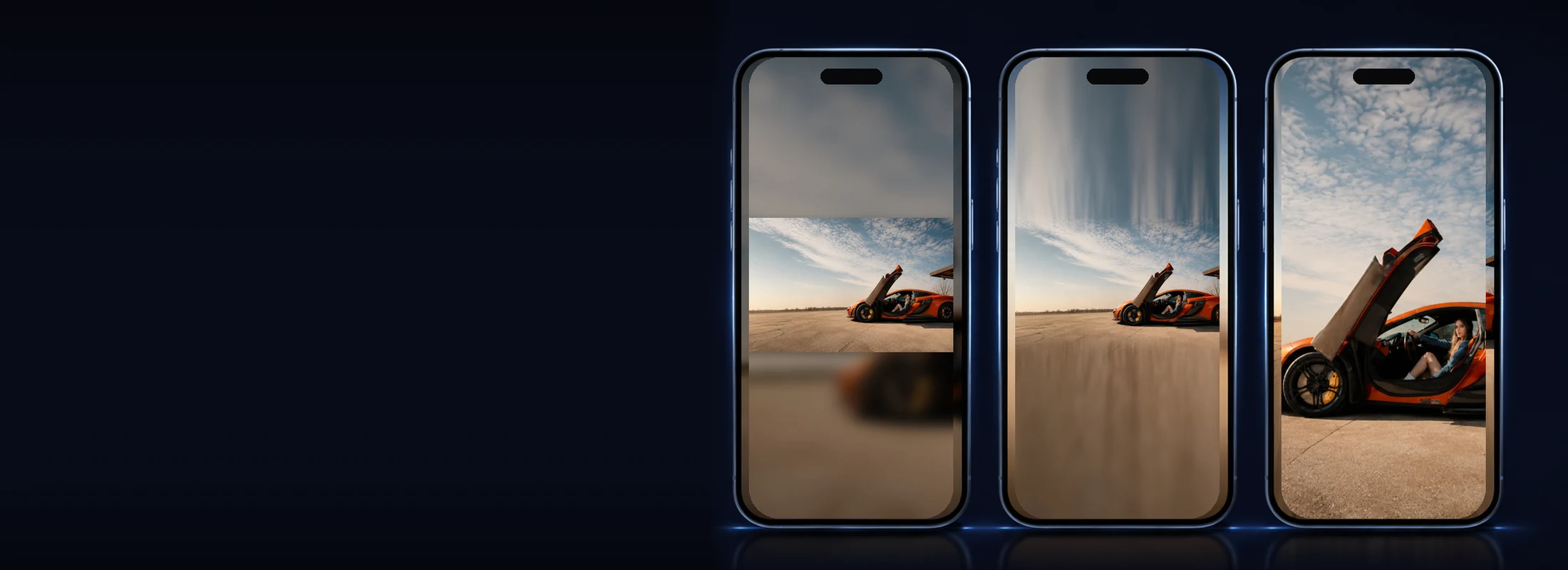 Scenelyx — landscape photo transformed into a vertical 9:16 story image